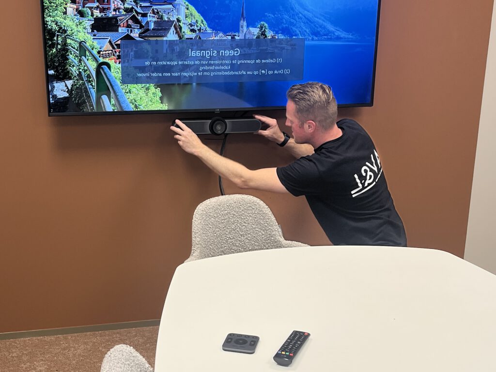 Audiovisuele installatie vergaderruimte